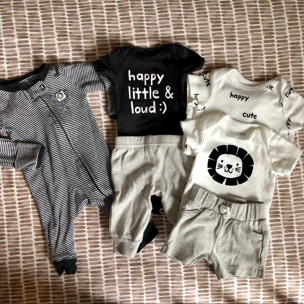 Carter’s, Baby Boy Bundle, Monochrome, Neutral
